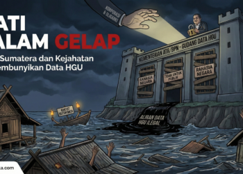 Mati dalam Gelap: Banjir Sumatera dan Kejahatan Menyembunyikan Data HGU