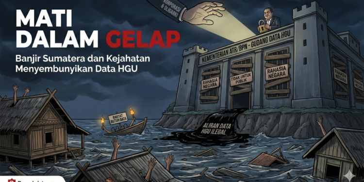 Mati dalam Gelap: Banjir Sumatera dan Kejahatan Menyembunyikan Data HGU