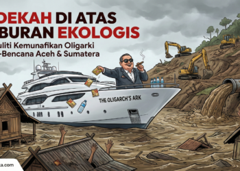 Sedekah Mi Instan di Atas Kuburan Ekologis: Menguliti Kemunafikan Oligarki Pasca-Bencana