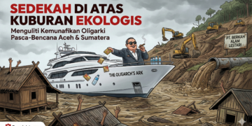 Sedekah Mi Instan di Atas Kuburan Ekologis: Menguliti Kemunafikan Oligarki Pasca-Bencana