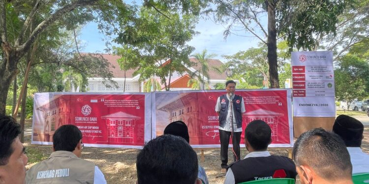 Lewat Tarara Humanity, Yayasan Somuncu Baba Turki Bangun Fasilitas Air Minum di UIN Ar-Raniry